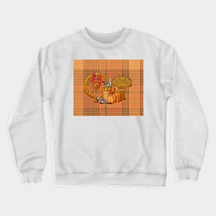 halloween Plaids patchwork Crewneck Sweatshirt